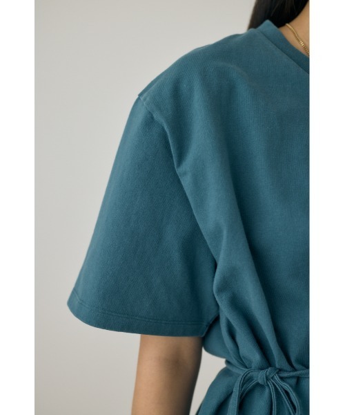 M_(エムアンダーバー)の「【M_】ウエストタイTシャツ オーガニックコットン使用(Tシャツ/カットソー・レディース・ホワイト/ブラック・FREE)」の16枚目の写真