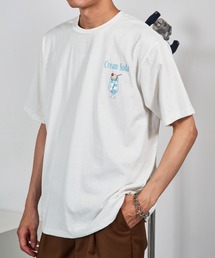 CONTACT（コンタクト）の「【CONTACT】レトロイラストプリントTシャツ  215541 WINS（Tシャツ/カットソー）」