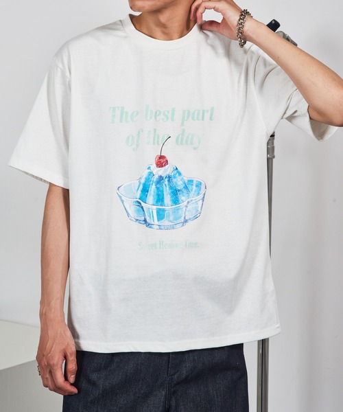 セール】【CONTACT】レトロイラストプリントTシャツ 215541 WINS