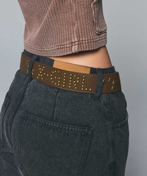 X-girl(GbNXK[)STUDDED LOGO BELT(xg)