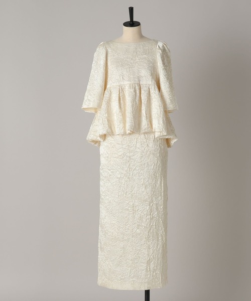 A part by(アパートバイ)の「【セミオケージョン】バルーンセットアップ(ワンピース・レディース・アイボリー/ブラック・FREE)」の3枚目の写真