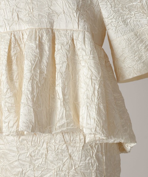 A part by(アパートバイ)の「【セミオケージョン】バルーンセットアップ(ワンピース・レディース・アイボリー/ブラック・FREE)」の12枚目の写真