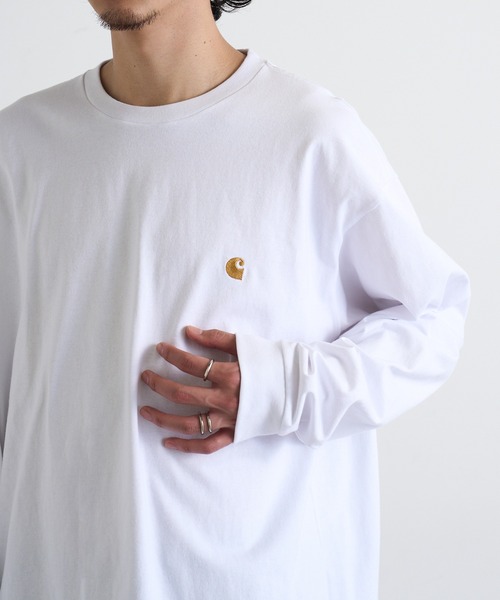 セール】【Carhartt WIP】LOGO LS TEE i026392（Tシャツ/カットソー
