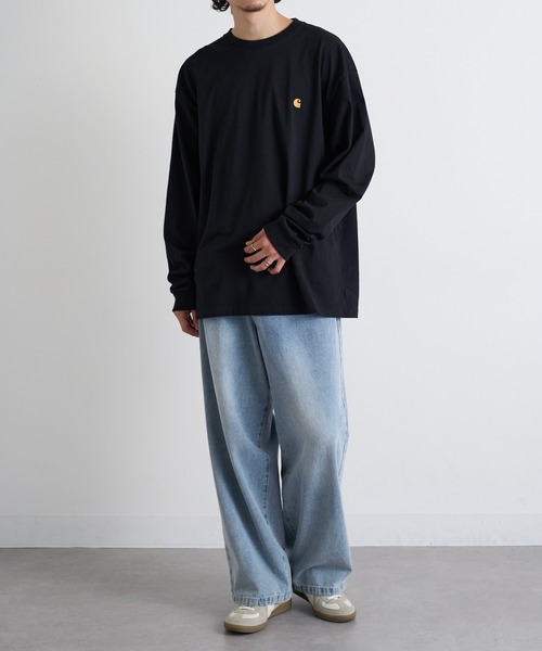 Carhartt WIP(カーハートダブリューアイピー)の「【Carhartt WIP】LOGO LS TEE i026392(Tシャツ/カットソー・メンズ・ブラウン/ブラック/ホワイト/チャコールグレー/グリーン・S/M/L/XL/XXL)」の6枚目の写真