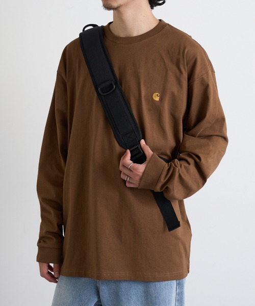 Carhartt WIP(カーハートダブリューアイピー)の「【Carhartt WIP】LOGO LS TEE i026392(Tシャツ/カットソー・メンズ・ブラウン/ブラック/ホワイト/チャコールグレー/グリーン・S/M/L/XL/XXL)」の15枚目の写真