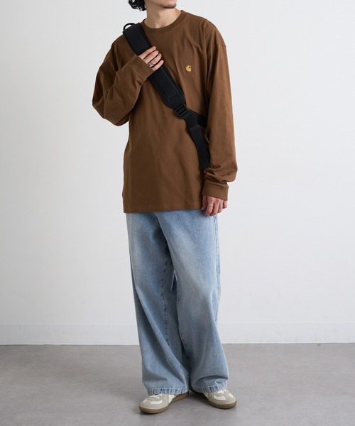 Carhartt WIP(カーハートダブリューアイピー)の「【Carhartt WIP】LOGO LS TEE i026392(Tシャツ/カットソー・メンズ・ブラウン/ブラック/ホワイト/チャコールグレー/グリーン・S/M/L/XL/XXL)」の16枚目の写真