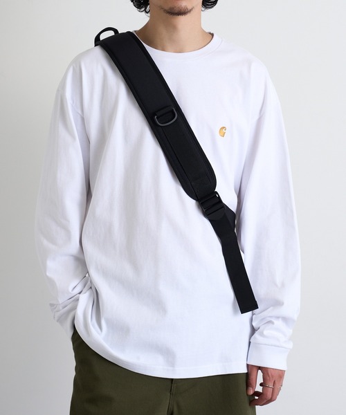 Carhartt WIP(カーハートダブリューアイピー)の「【Carhartt WIP】LOGO LS TEE i026392(Tシャツ/カットソー・メンズ・ブラウン/ブラック/ホワイト/チャコールグレー/グリーン・S/M/L/XL/XXL)」の9枚目の写真
