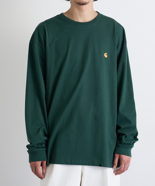 Carhartt WIP(カーハートダブリューアイピー)の「【Carhartt WIP】LOGO LS TEE i026392(Tシャツ/カットソー・メンズ・ブラウン/ブラック/ホワイト/チャコールグレー/グリーン・S/M/L/XL/XXL)」の19枚目の写真