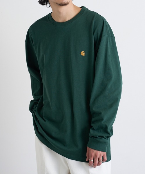 Carhartt WIP(カーハートダブリューアイピー)の「【Carhartt WIP】LOGO LS TEE i026392(Tシャツ/カットソー・メンズ・ブラウン/ブラック/ホワイト/チャコールグレー/グリーン・S/M/L/XL/XXL)」の20枚目の写真