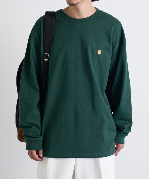 Carhartt WIP(カーハートダブリューアイピー)の「【Carhartt WIP】LOGO LS TEE i026392(Tシャツ/カットソー・メンズ・ブラウン/ブラック/ホワイト/チャコールグレー/グリーン・S/M/L/XL/XXL)」の21枚目の写真