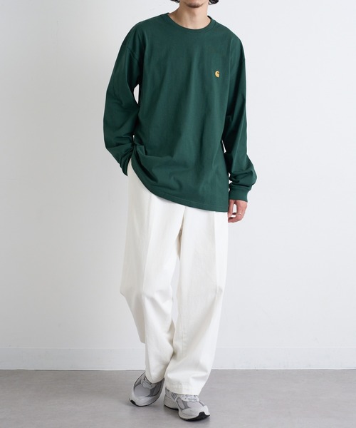 Carhartt WIP(カーハートダブリューアイピー)の「【Carhartt WIP】LOGO LS TEE i026392(Tシャツ/カットソー・メンズ・ブラウン/ブラック/ホワイト/チャコールグレー/グリーン・S/M/L/XL/XXL)」の22枚目の写真