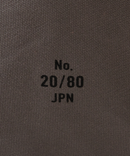 20/80（テゥエンティーエイティー）の「20/80 トゥエンティーエイティー / CANVAS #8 AZUMA BUKURO 倉敷キャンバスあずま袋 トートバッグ / S086（トートバッグ・メンズ・グレー/ブラック/ダークブラウン/ベージュ・FREE）」の21枚目の写真