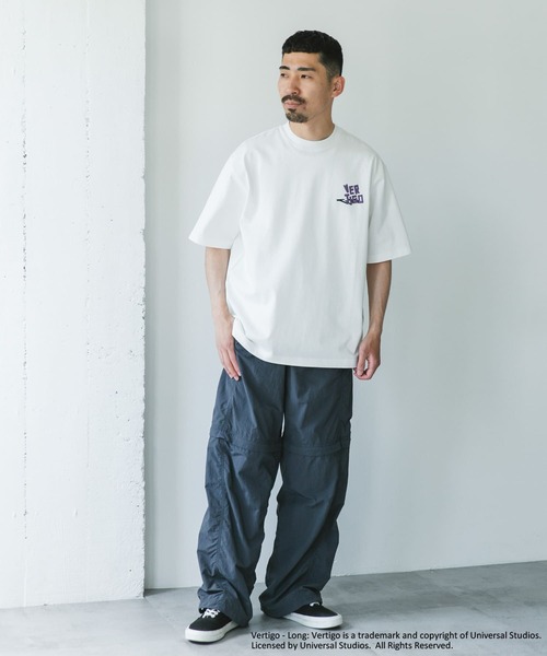 URBAN RESEARCH DOORS（アーバンリサーチドアーズ）の「UNIVERSAL(VERTIGO) T-SHIRTS（Tシャツ/カットソー・メンズ・ホワイト/チャコールグレー・MEDIUM/LARGE）」の8枚目の写真