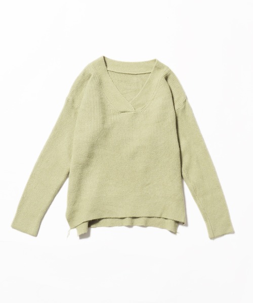 ROOPTOKYO(ループトウキョウ)の「▲Vネックプルオーバー ニット 冬服(ニット/セーター・レディース・ブラウン/グリーン・FREE)」の13枚目の写真