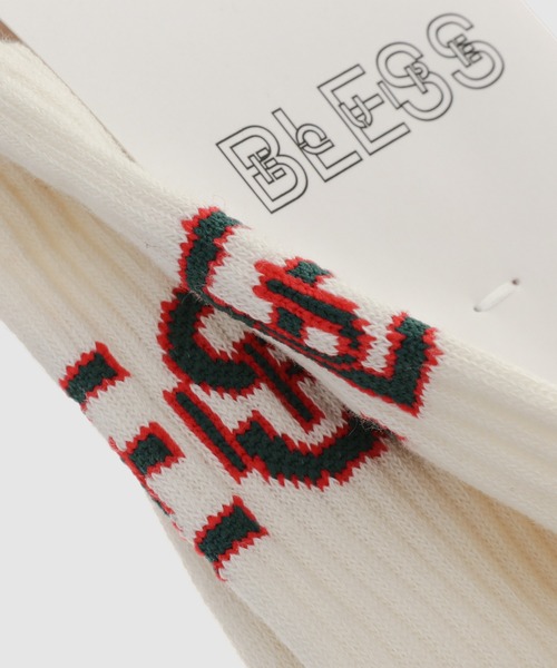 BLESS（ブレス）の「Tennis Socks（ソックス/靴下・メンズ・ホワイト系その他/サーモンピンク・S/L/ONE SIZE）」の3枚目の写真