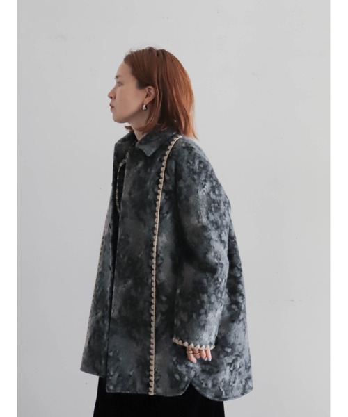 シャギーグラデJQ ステンショートコート | NOMBRE IMPAIR