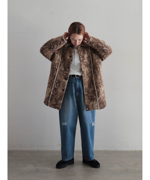 シャギーグラデJQ ステンショートコート | NOMBRE IMPAIR