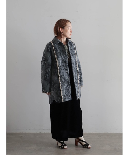 シャギーグラデJQ ステンショートコート | NOMBRE IMPAIR