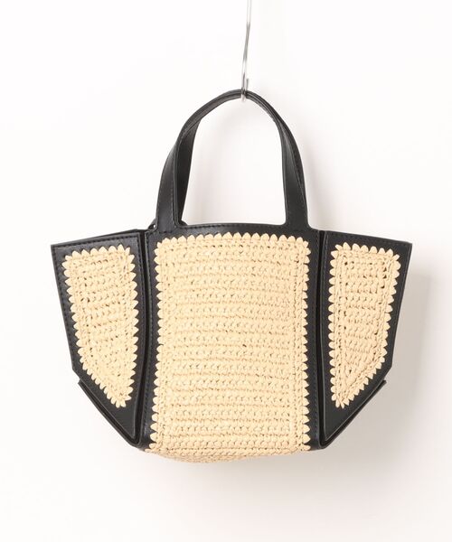 MICHAEL KORS ストロー トートバッグ MICHAEL KORS トートバッグ JORDI ハンドクロシェ ストロー