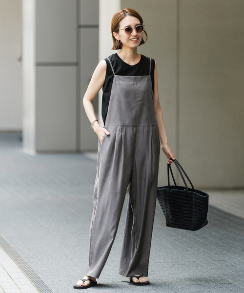 ≪WEB限定追加≫キュプラツイルキャミサロペット（サロペット