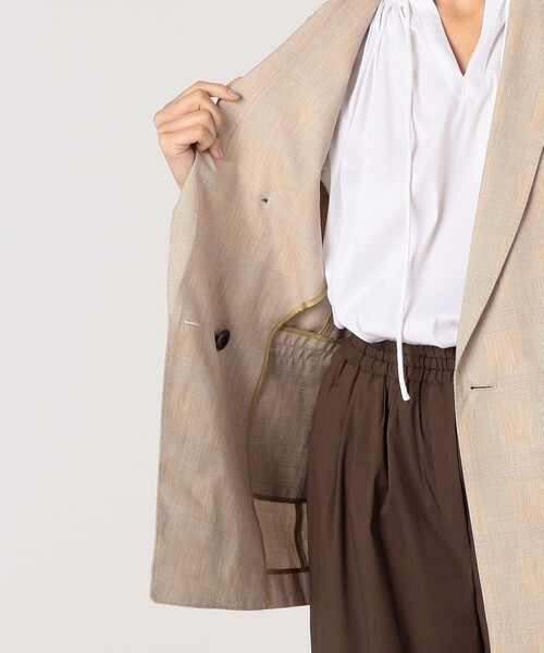 トゥモローランド サマージャケット　リネン TOMORROWLAND｜トゥモローランドのテーラードジャケット（リネン