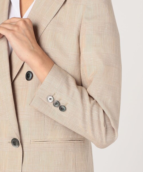 サマーグレンチェック ダブルブレストジャケット（テーラード