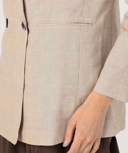 サマーグレンチェック ダブルブレストジャケット（テーラード