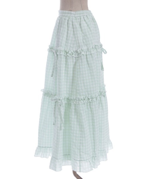 axes femme POETIQUE（アクシーズファムポエティック）の「ギンガムティアードスカート（スカート・レディース・レッド/ピンク/ラベンダー/ミント・MEDIUM）」の20枚目の写真