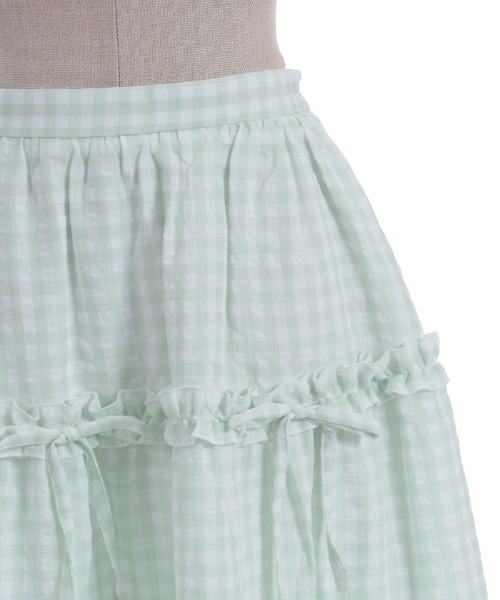 axes femme POETIQUE（アクシーズファムポエティック）の「ギンガムティアードスカート（スカート・レディース・レッド/ピンク/ラベンダー/ミント・MEDIUM）」の22枚目の写真