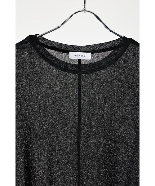 tシャツ 「 AGAWD / アガウド 」Sheer Cutsew / シースルーカットソー　 レディース メンズ AGAWD / アガウド 】Sheer Cutsew / シースルーカットソー ☆（T