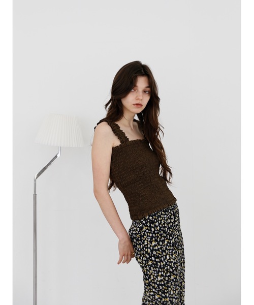 セール】shirring square tops（Tシャツ/カットソー）｜Katrin