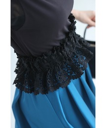 cawaii | （黒）ボリュームフリルレースのゴムベルト(ベルト)