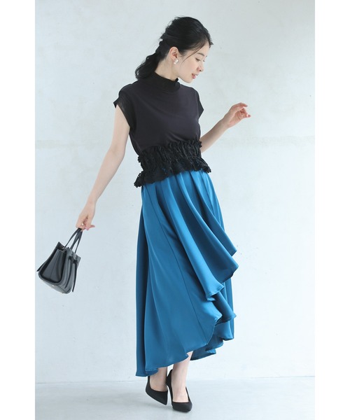 cawaii（カワイイ）の「（黒）ボリュームフリルレースのゴムベルト（ベルト・レディース・ブラック・FREE）」の13枚目の写真