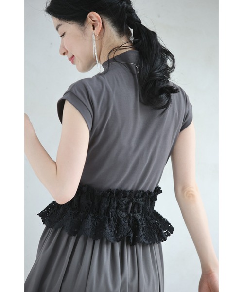 cawaii（カワイイ）の「（黒）ボリュームフリルレースのゴムベルト（ベルト・レディース・ブラック・FREE）」の15枚目の写真