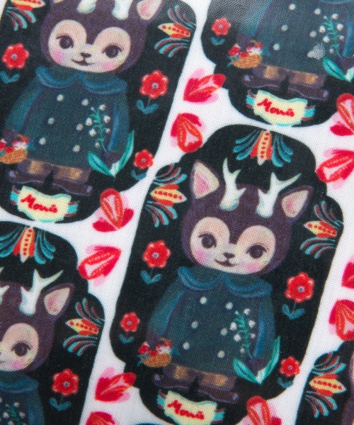 MEDICOM TOY LIFE ENTERTAINMENT(メディコムトイライフエンターテイメント)の「Cosmetic Pouch Small "Nathalie Lete x Kaori Hinata"(ポーチ・レディース・マルチ・ONE SIZE)」の3枚目の写真