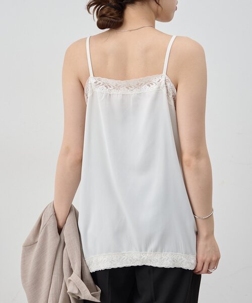セール】サテンレースキャミソール（キャミソール）｜SHENERY