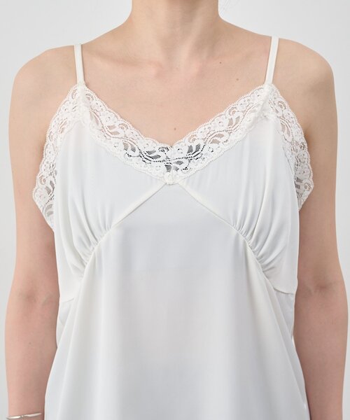 セール】サテンレースキャミソール（キャミソール）｜SHENERY