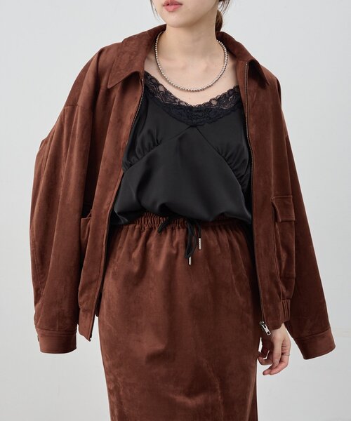 SHENERY(シーナリー)の「サテンレースキャミソール(キャミソール・レディース・オフホワイト/ブラック・FREE)」の19枚目の写真