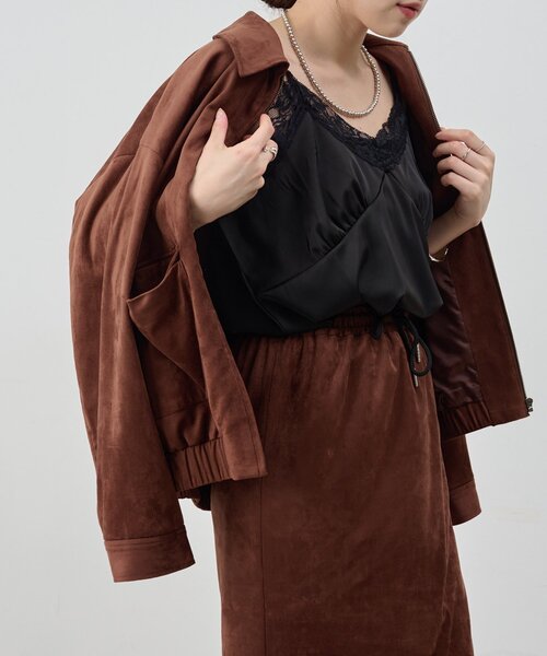 SHENERY(シーナリー)の「サテンレースキャミソール(キャミソール・レディース・オフホワイト/ブラック・FREE)」の18枚目の写真