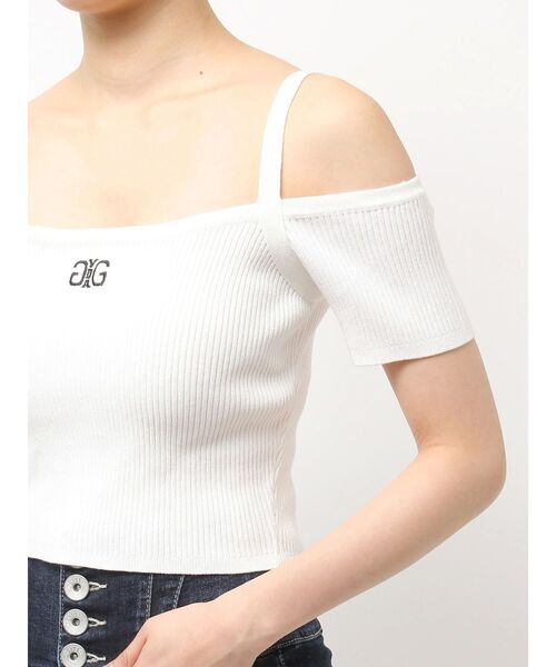 スタイリングStyling/ ホワイトトップスオフショルストラップ