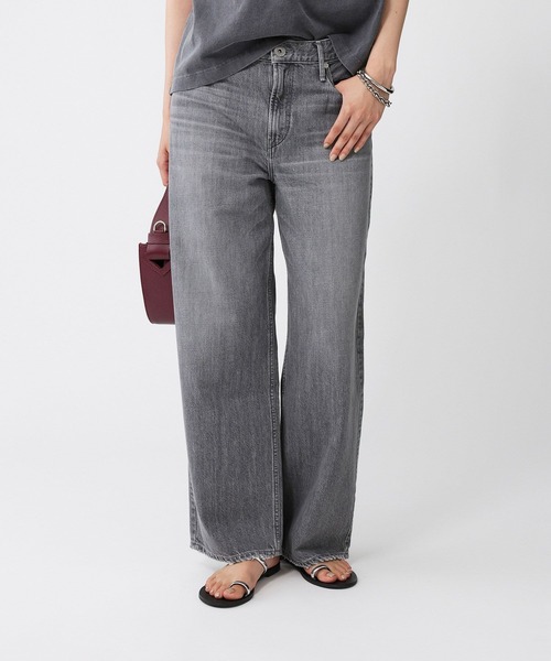 BABYLONE(バビロン)の「【upper hights】MID-RISE(デニムパンツ・レディース・ブラウン/グレー・25/24/23)」の1枚目の写真