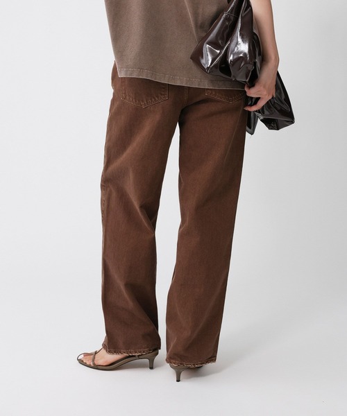 BABYLONE(バビロン)の「【upper hights】MID-RISE(デニムパンツ・レディース・ブラウン/グレー・25/24/23)」の16枚目の写真