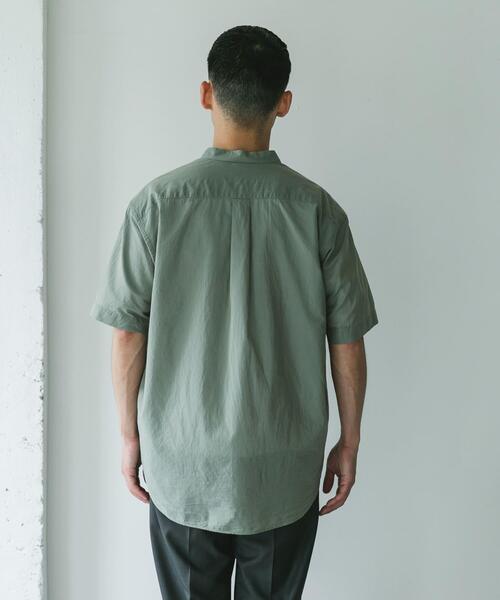 URBAN RESEARCH DOORS（アーバンリサーチドアーズ）の「玉虫シャンブレー バンドカラーシャツ（シャツ/ブラウス・メンズ・ブルー系その他/グリーン系その他/ライトブルー・LARGE/MEDIUM）」の11枚目の写真