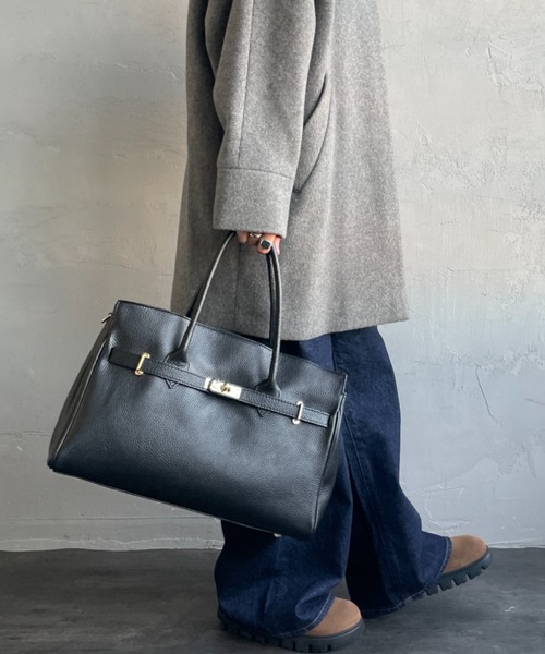 WEB限定】[AULENTTI/オーレンティ] DOLLARO レザートートバッグ