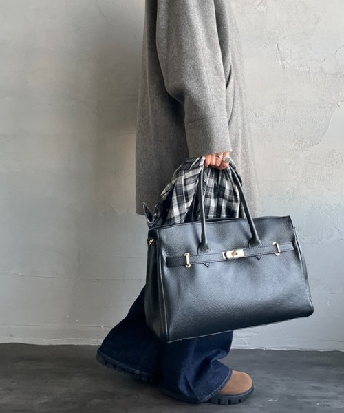 AULENTTI（オウレンティ）の「【WEB限定】[AULENTTI/オーレンティ] DOLLARO レザートートバッグ（トートバッグ・レディース・ブラック・F）」の19枚目の写真