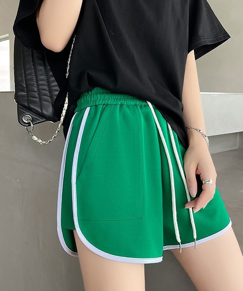 Bifrost（ビフレスト）の「パイピングスウェットショートパンツ（その他パンツ・レディース・ネイビー/ピンク/グリーン/ライトグリーン/ブラック/グレー・L/M）」の14枚目の写真