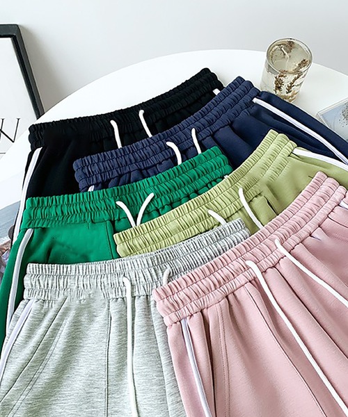 Bifrost（ビフレスト）の「パイピングスウェットショートパンツ（その他パンツ・レディース・ネイビー/ピンク/グリーン/ライトグリーン/ブラック/グレー・L/M）」の22枚目の写真