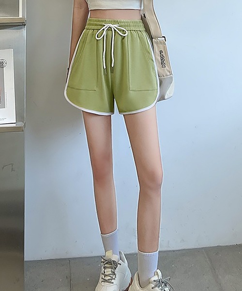 Bifrost（ビフレスト）の「パイピングスウェットショートパンツ（その他パンツ・レディース・ネイビー/ピンク/グリーン/ライトグリーン/ブラック/グレー・L/M）」の21枚目の写真