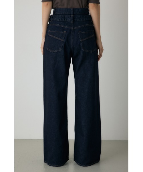 crie conforto（クリーコンフォルト）の「ダブルウエストバギーデニム（デニムパンツ・レディース・ライトブルー/インディゴブルー・SMALL/MEDIUM）」の21枚目の写真