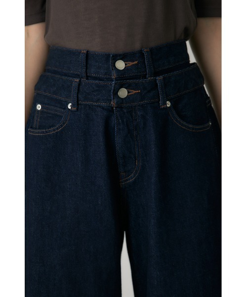 crie conforto（クリーコンフォルト）の「ダブルウエストバギーデニム（デニムパンツ・レディース・ライトブルー/インディゴブルー・SMALL/MEDIUM）」の22枚目の写真